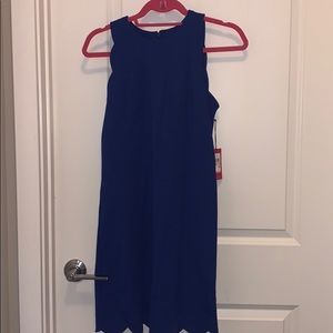 Blue scalloped Vince Camuto Cocktail Dress